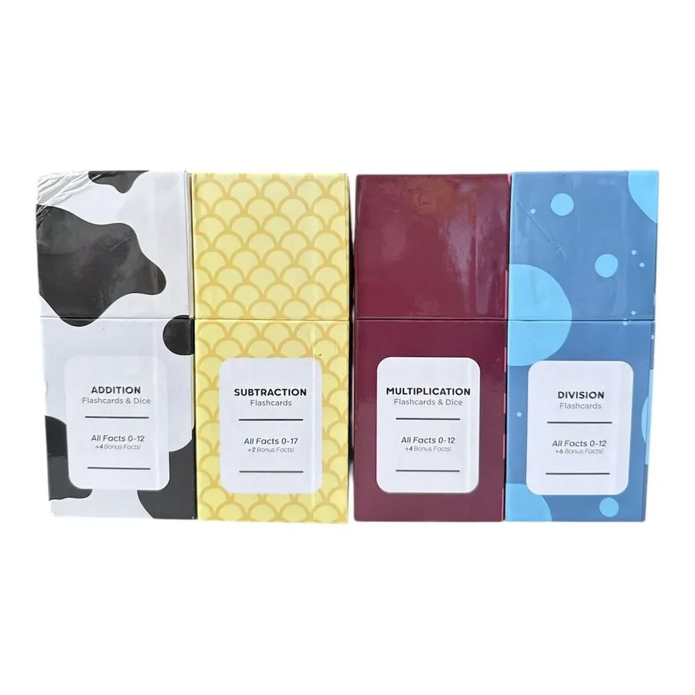 Math Flash Cards by Think Tank Scholar, Premium Set Add Subtract Multiply Divide